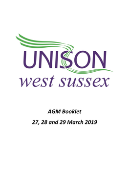 AGM Booklet 27, 28 and 29 March 2019