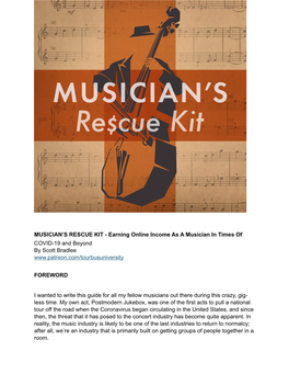 Musician's Rescue