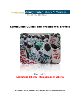 Unit 15 of 19: Launching Liberty – Democracy in Liberia
