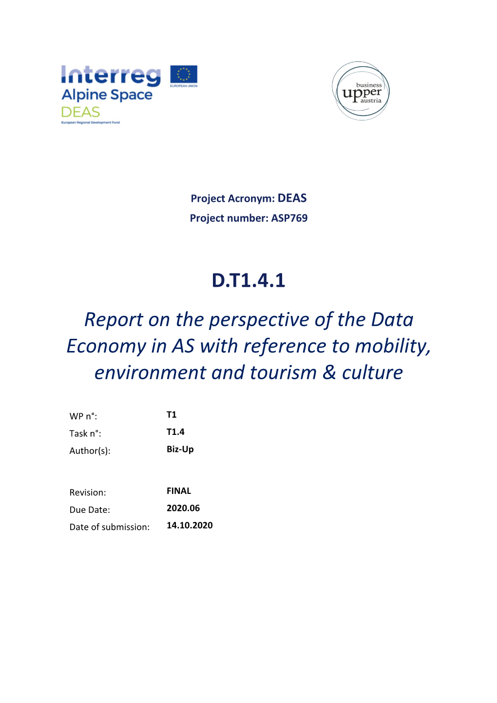 SMART-SPACE – Report on the Data Quality Standards of OD LOD