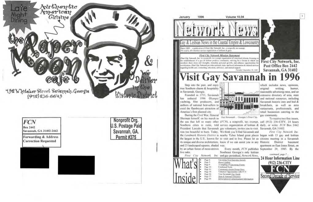 Visit Gay Savannah in 1996