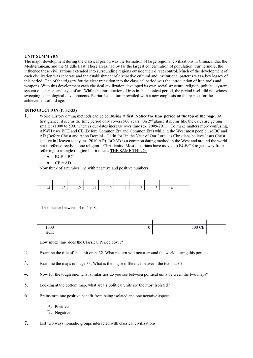 Now Think of a Number Line with Negative and Positive Numbers