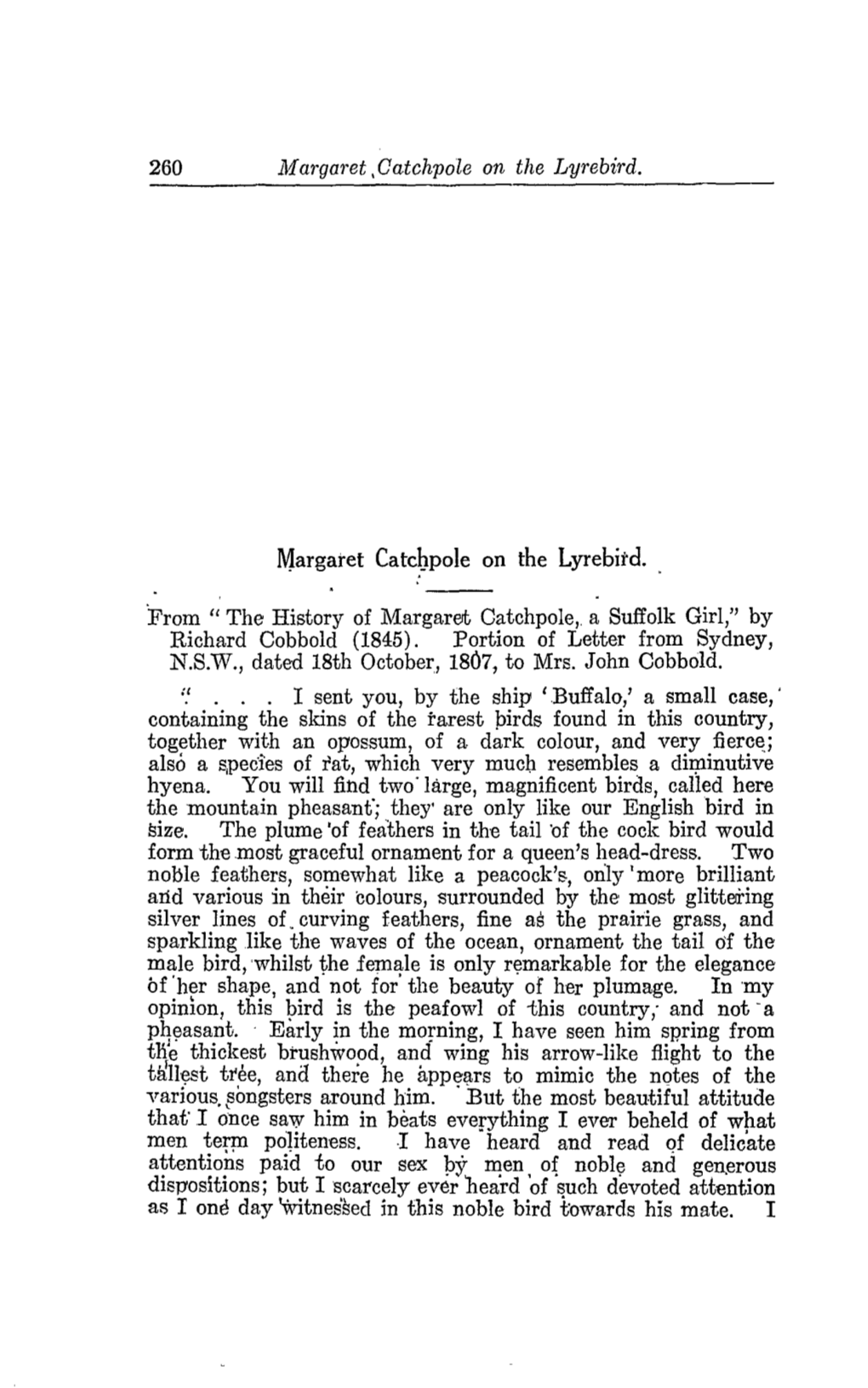 The History of Margaret Catchpole, a Suffolk Girl,'' by Richard Cobbold (1845)