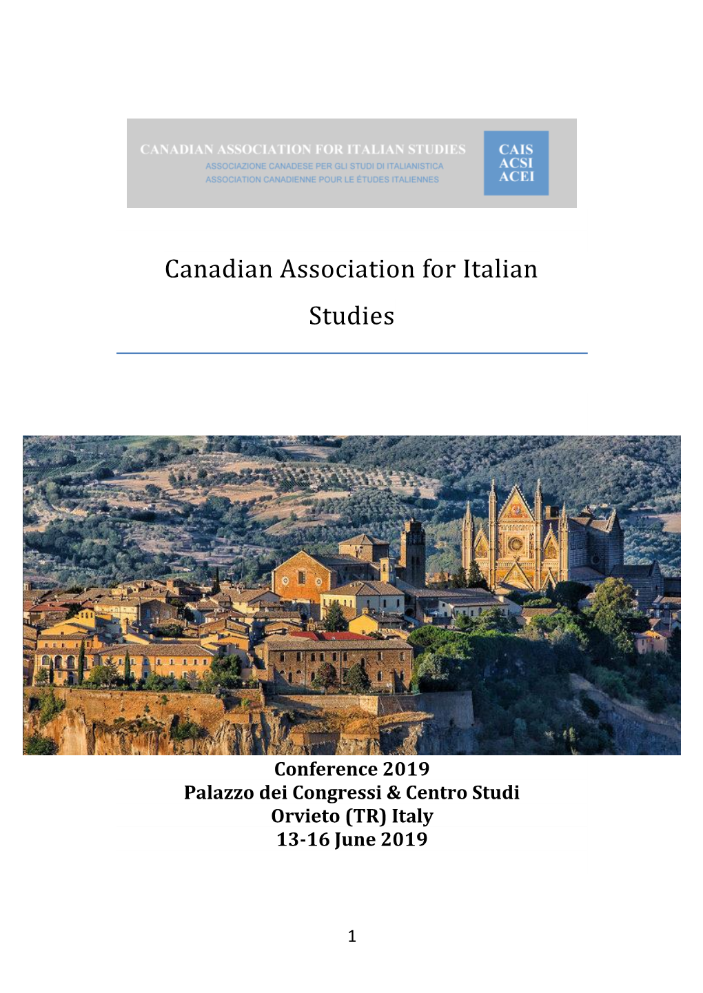 Canadian Association for Italian Studies