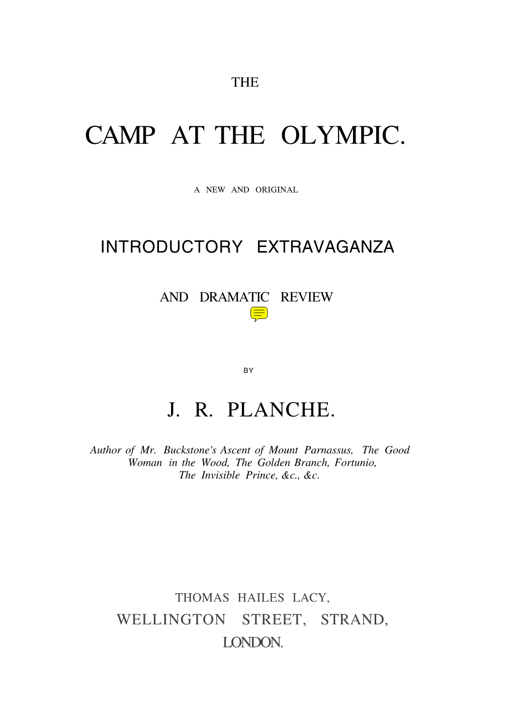 Camp at the Olympic