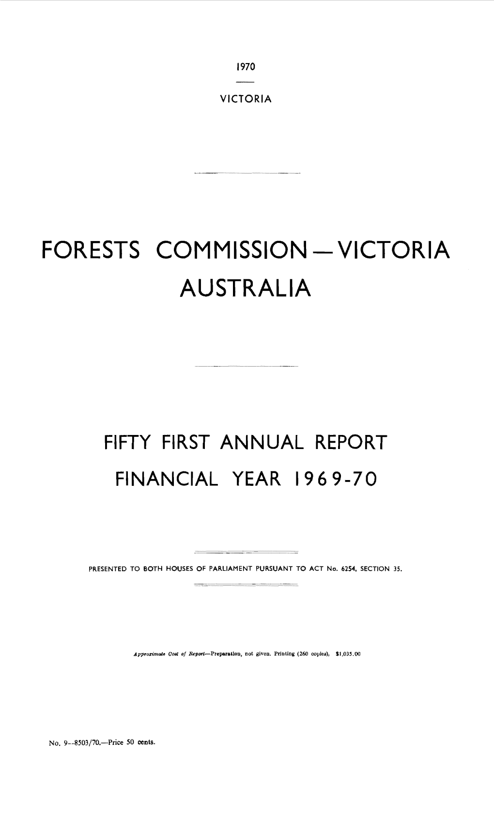 Forests Commission - Victoria Australia