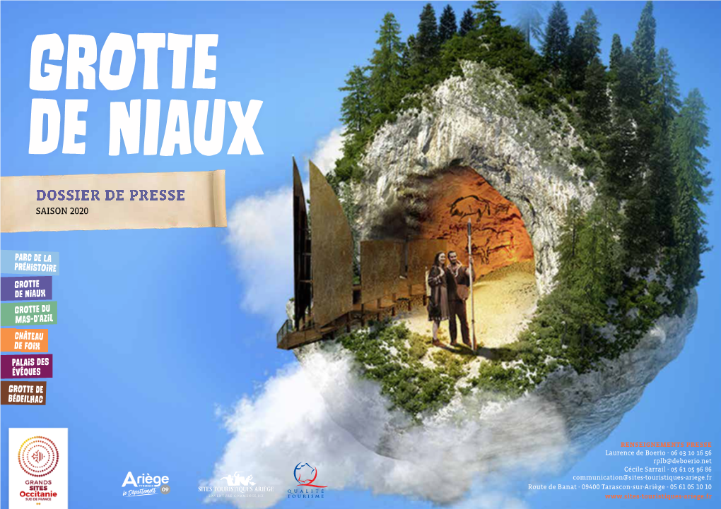 TÉLÉCHARGEZ LE DOSSIER DE PRESSE DE LA GROTTE De Niaux