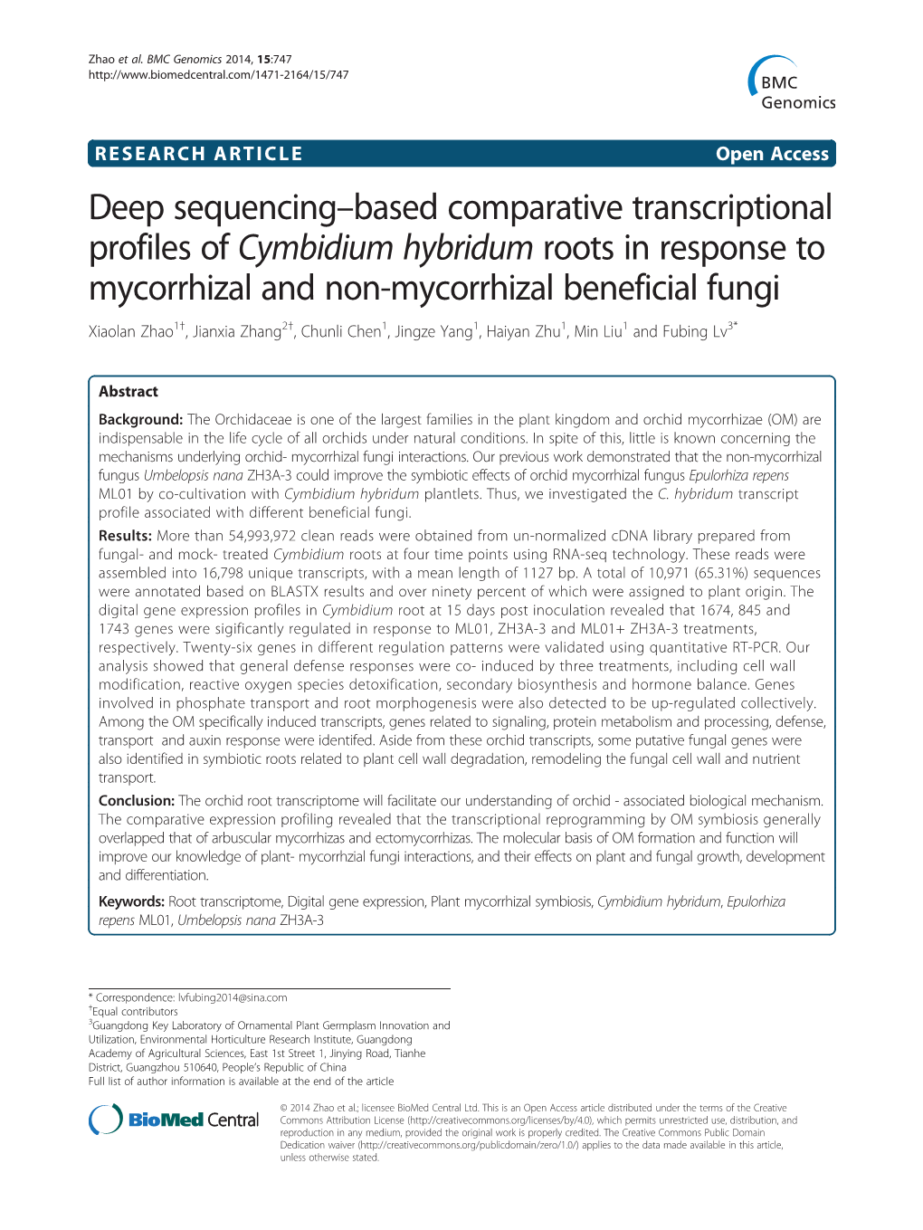 Deep Sequencing-Based Comparative Transcriptional Profiles Of