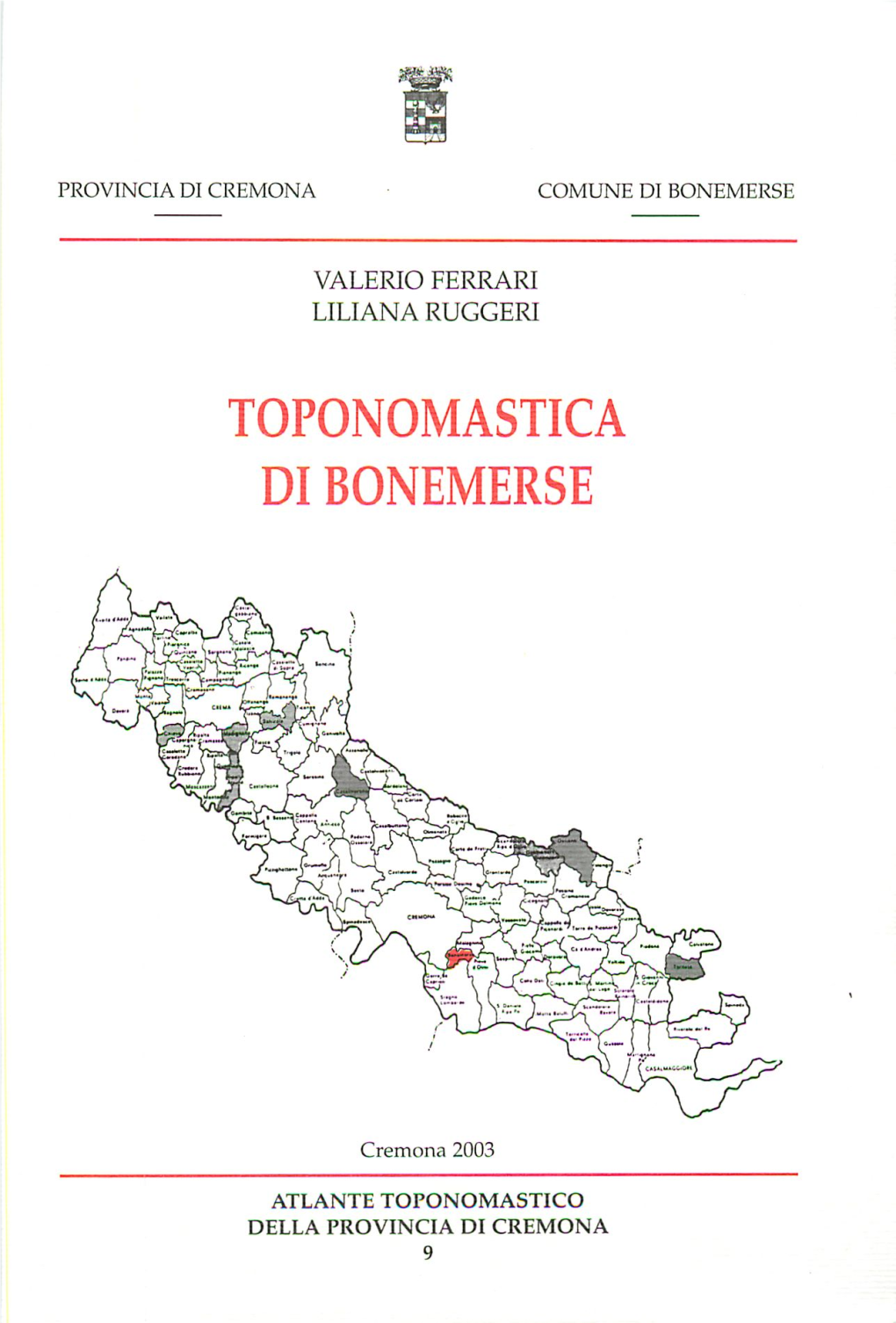 Toponomastica Di Bonemerse