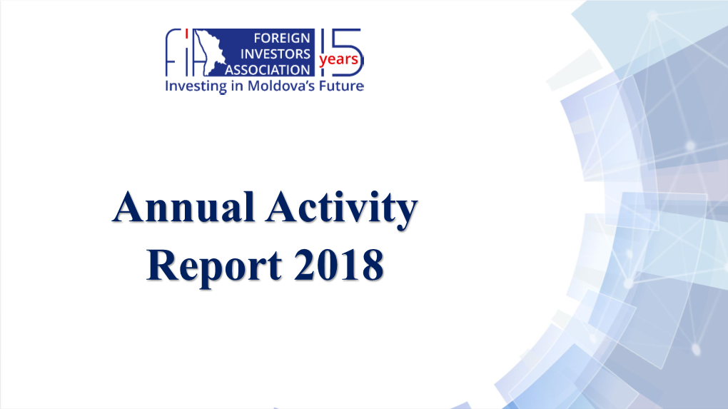 Annual Activity Report 2018 Business Breakfasts / Networking Events