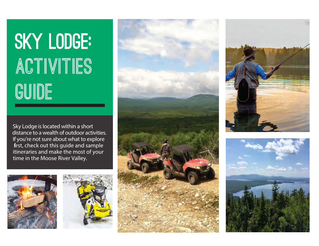 Sky LODGE: ACTIVITIES GUIDE