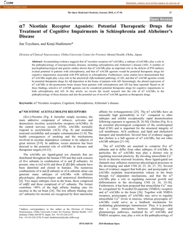 7 Nicotinic Receptor Agonists