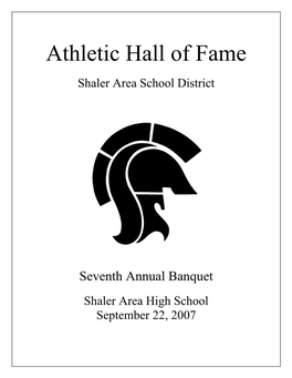 Athletic Hall of Fame