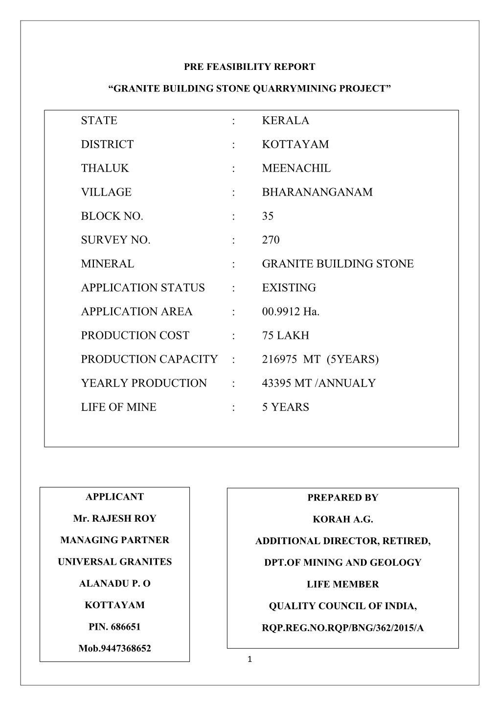 Kerala District : Kottayam Thaluk