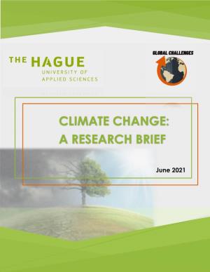 Climate Change: a Research Brief