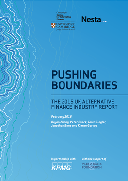 Pushing Boundaries: the 2015 UK Alternative Finance Industry Report