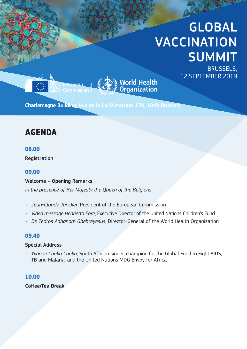 Global Vaccination Summit Brussels, 12 September 2019