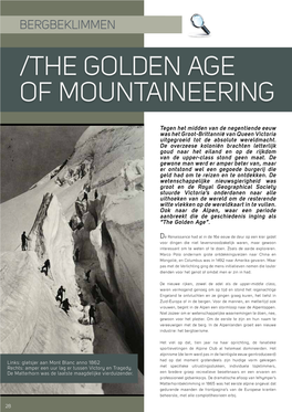 The Golden Age of Mountaineering