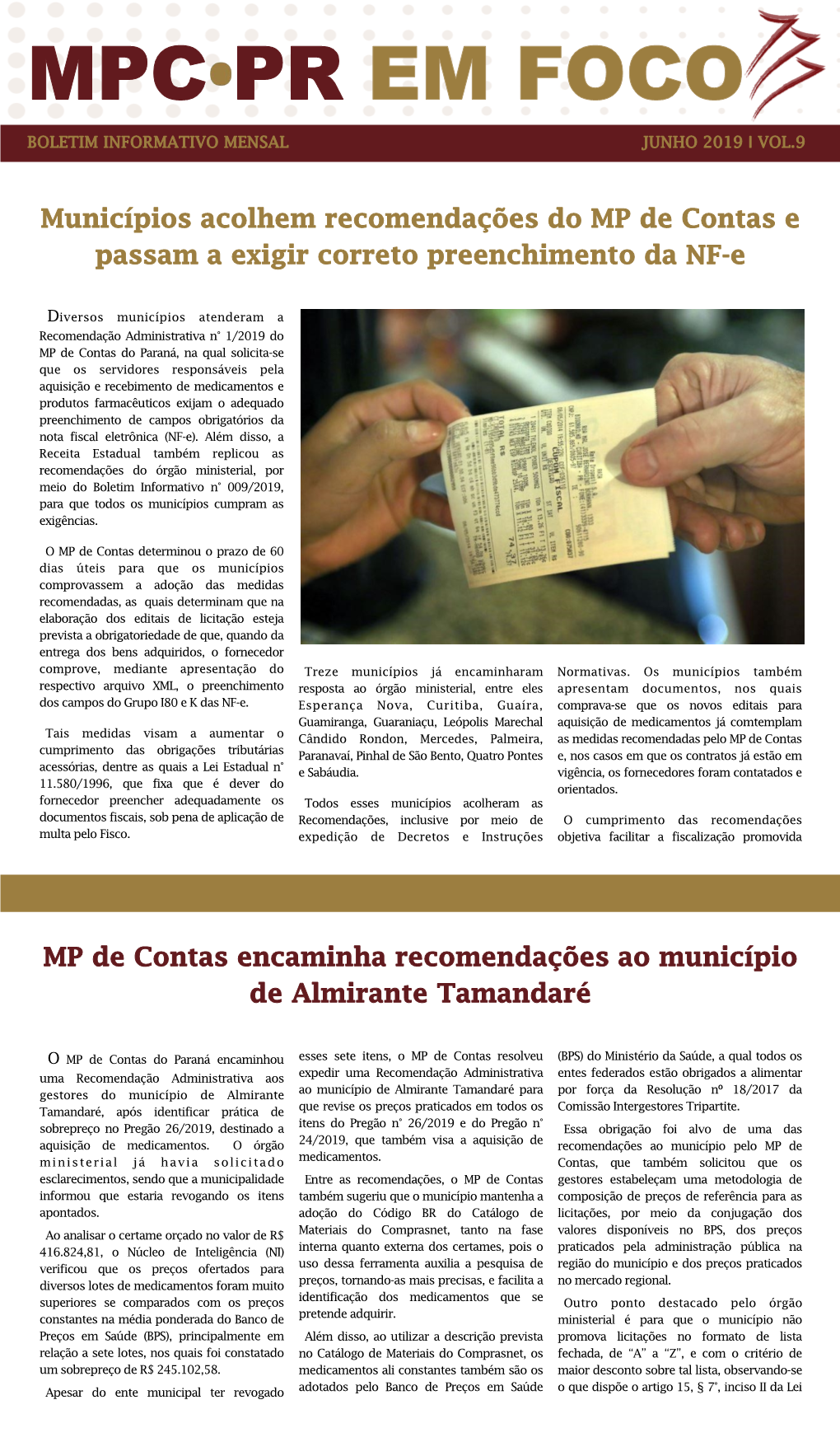 Diversos Municípios Atenderam a Recomendação Administrativa N° 1