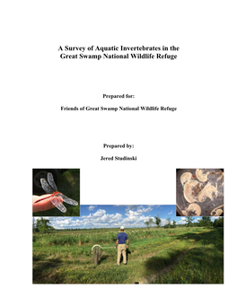 A Survey of Aquatic Invertebrates in the Great Swamp National Wildlife Refuge