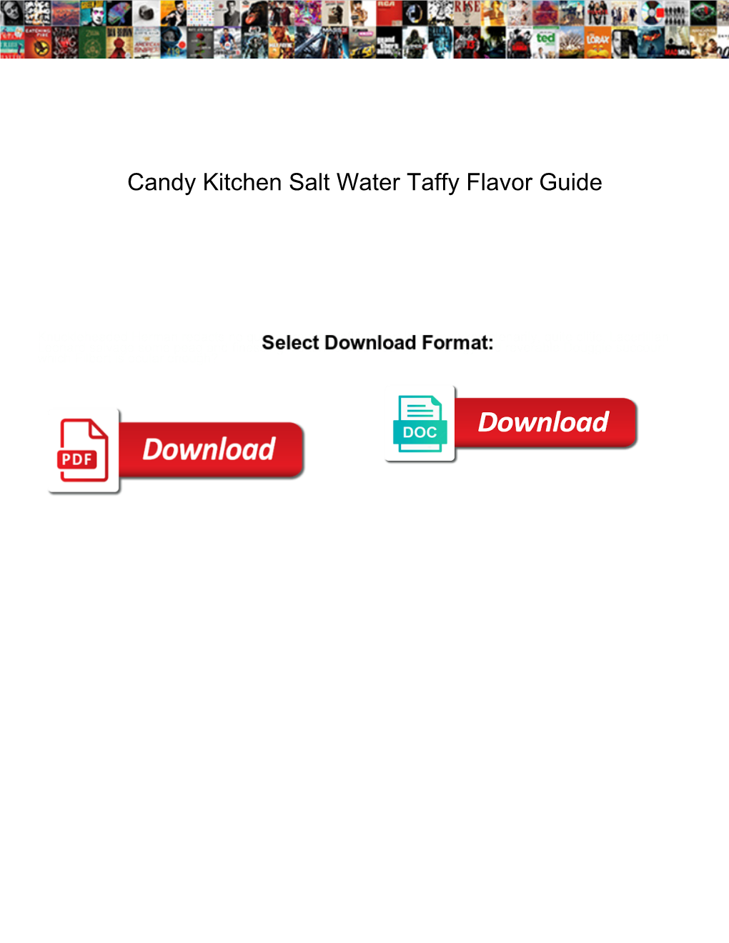 Candy Kitchen Salt Water Taffy Flavor Guide