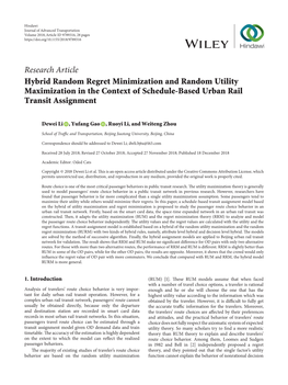 Hybrid Random Regret Minimization and Random Utility Maximization in the Context of Schedule-Based Urban Rail Transit Assignment