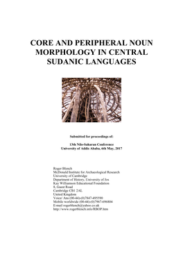 Core and Periphery in Central Sudanic.Pdf