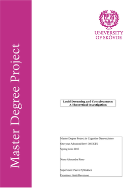 Lucid Dreaming and Consciousness: a Theoretical Investigation