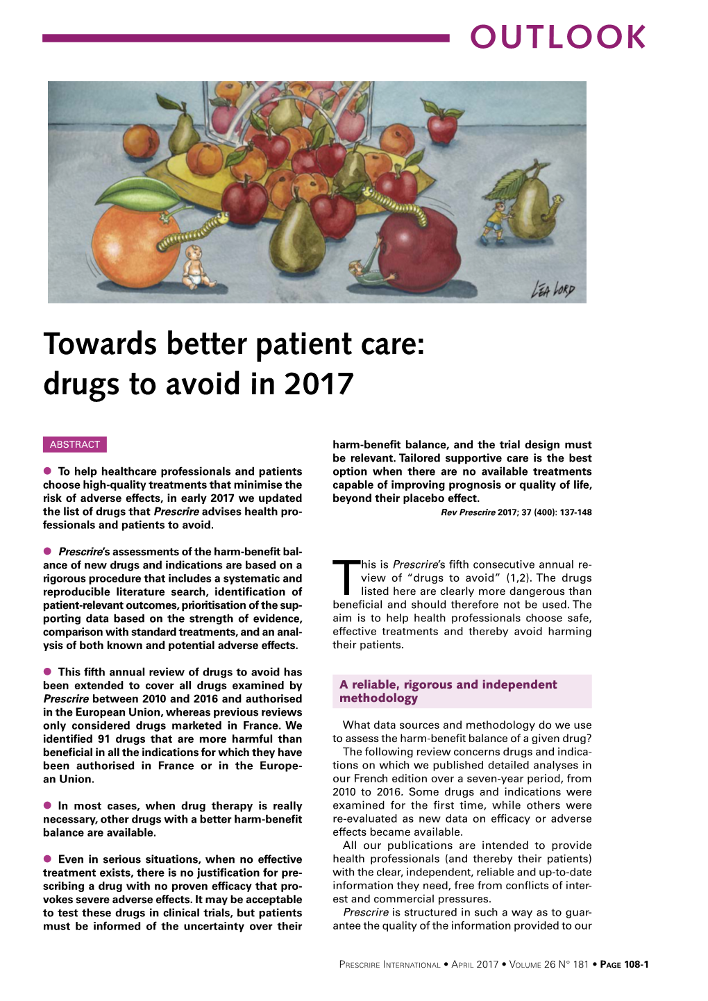 Towards Better Patient Care: Drugs to Avoid in 2017