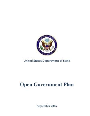 Open Government Plan