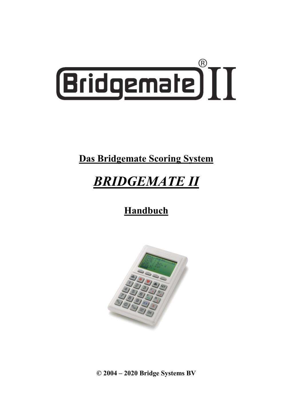 Bridgemate II Handbuch