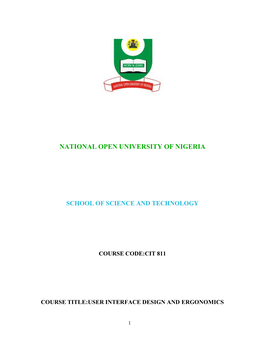 National Open University of Nigeria