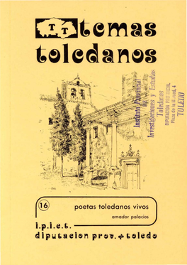 Poetas Toledanos Vivos, Por Amador Palacios