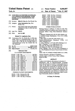 United States Patent 19 11) Patent Number: 4,644,007 York, Jr