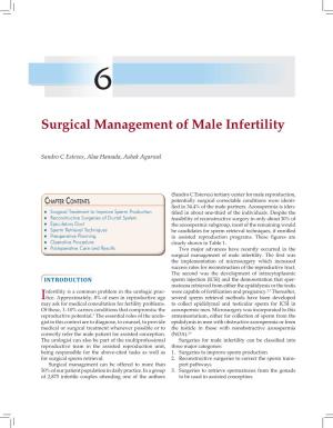 Surgical Management of Male Infertility