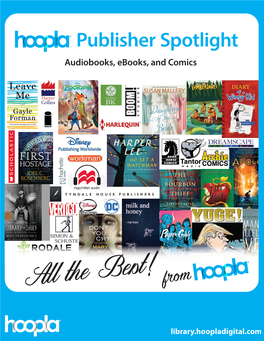 Publisher Spotlight Audiobooks, Ebooks, and Comics