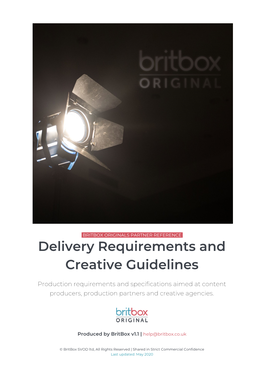Delivery Requirements and Creative Guidelines