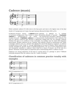 Cadence (Music)