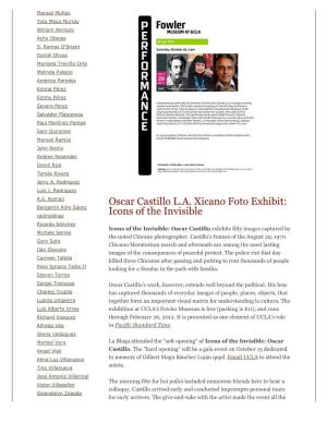 La Bloga Attended the "Soft Opening" of Icons of the Invisible: Oscar Angel Vigil Castillo