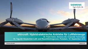 Siemens Eaircraft Overview