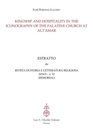 Kingship and Hospitality in the Iconography of the Palatine Church at Alt'amar