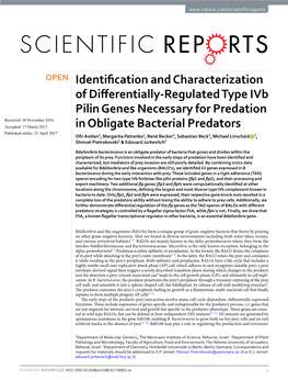 Identification and Characterization of Differentially-Regulated Type Ivb