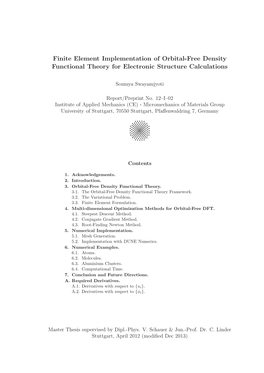 Finite Element Implementation of Orbital-Free Density Functional Theory for Electronic Structure Calculations