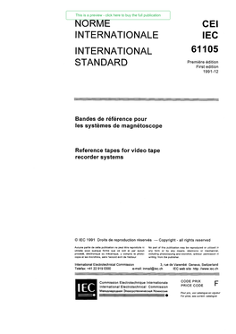 Norme Cei Internationale Iec International Stan Dard 61105