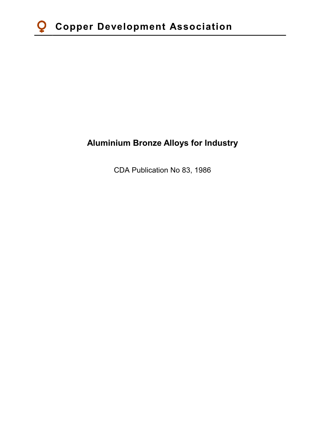 Aluminium Bronze Alloys for Industry