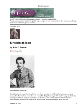 Einstein As Icon