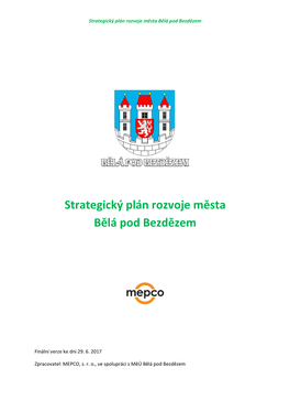 Strategický Plán Rozvoje Města Znojma