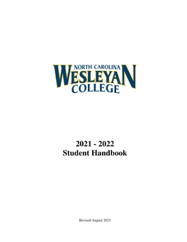2021 - 2022 Student Handbook