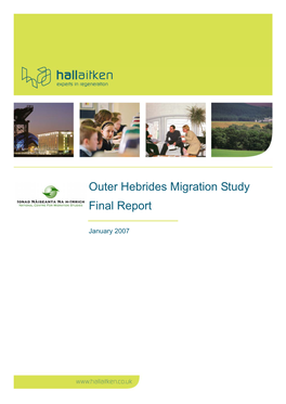 Outer Hebrides Migration Study Final Report