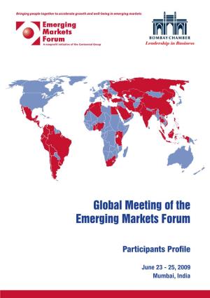 Global Meeting of the Emerging Markets Forum